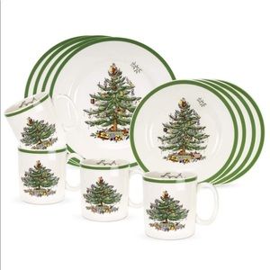 Spode Christmas Tree 12 piece set